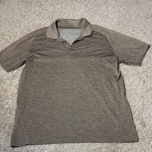 Lululemon Men’s Metal Vent Polo Light Brown Heather